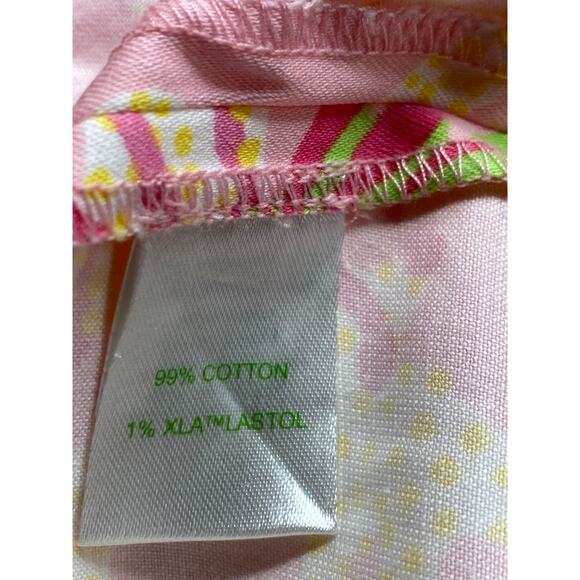 Lilly Pulitzer Resort Bermuda Shorts Pink Green Starfish Size 16 - Picture 6 of 7
